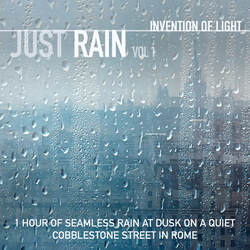 1 Hour of Seamless Rain at Dusk on a Quiet Cobblestone Street in Rome